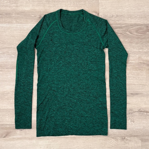 lululemon Women’s Swiftly Tech Long-Sleeve Shirt 2.0 Hip Length Size 6 Green - Picture 1 of 8